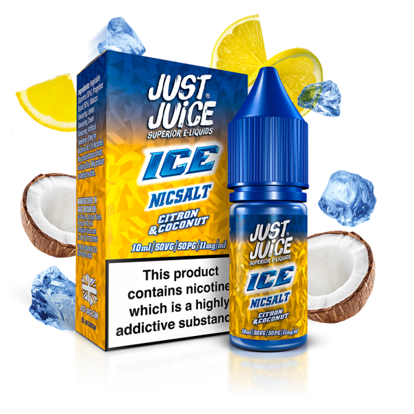 Just Juice Ice Nic Salts 10ml 11mg / 20mg - CITRON & COCONUT (ICE)