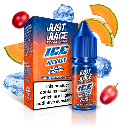 Just Juice Ice Nic Salts 10ml 11mg / 20mg - GRAPE & MELON (ICE)