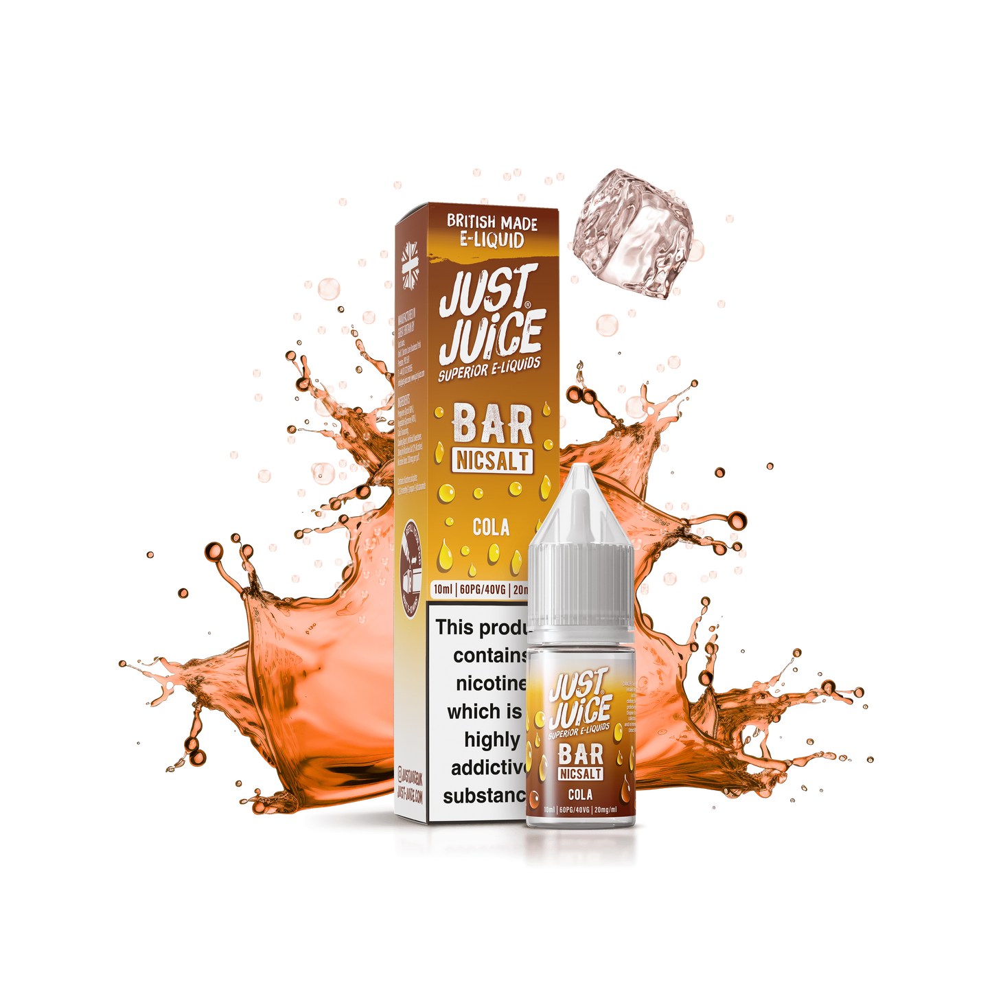 Just Juice Bar Range Nic Salts 10ml 5mg / 10mg / 20mg - COLA