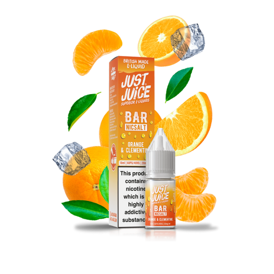 Just Juice Bar Range Nic Salts 10ml 5mg / 10mg / 20mg - ORANGE & CLEMENTINE
