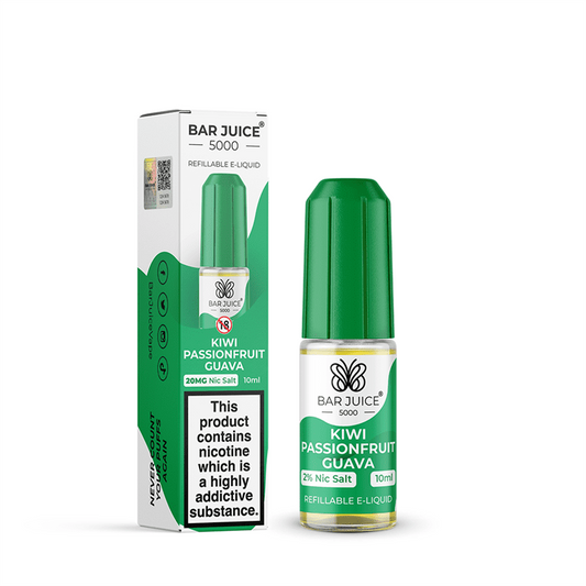 Bar Juice 5000 Nic Salt 10ml Nicotine Salt E-Liquid - KIWI PASSION FRUIT GUAVA