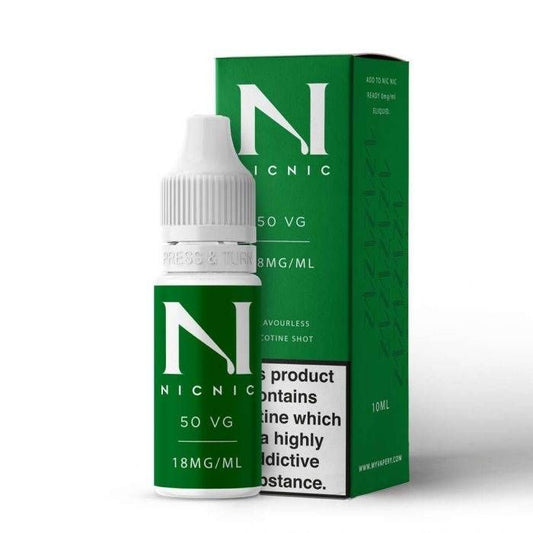 NicNic 10ml Nicotine 50/50 VG/PG Shot - 18mg