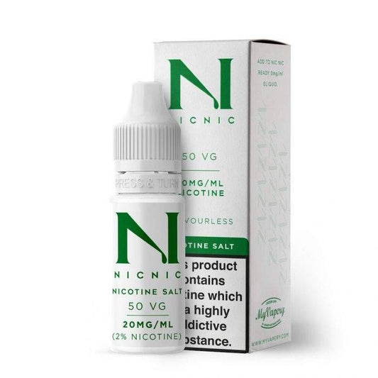 NicNic 10ml Nicotine SALT Shot - 20mg