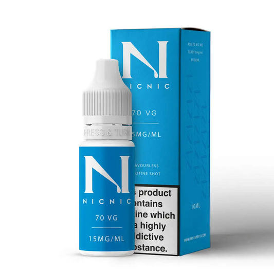 NicNic 10ml Nicotine 70/30 VG/PG Shot - 15mg