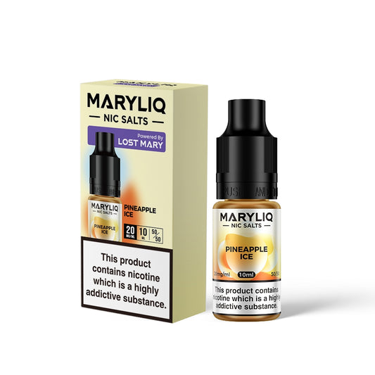 Maryliq PINEAPPLE ICE 10ml Elfbar Lost Mary Nicotine Salts E-Liquid 10mg / 20mg Nic Salt