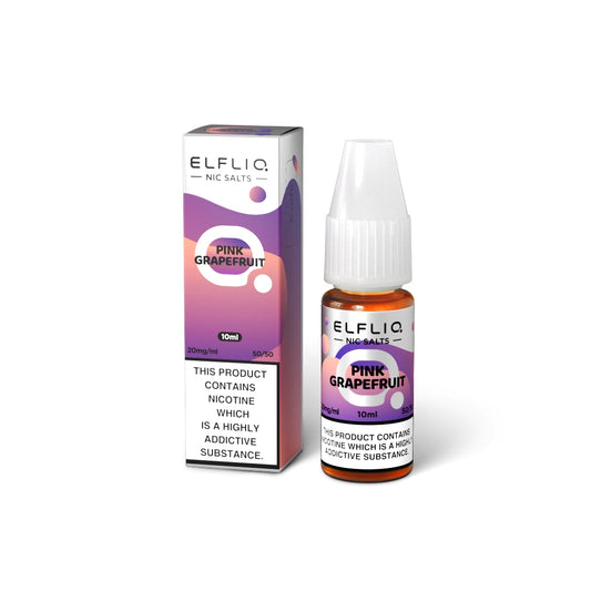 Elfliq PINK GRAPEFRUIT 10ml Elfbar Nicotine Salts E-Liquid 5mg / 10mg / 20mg Nic Salt