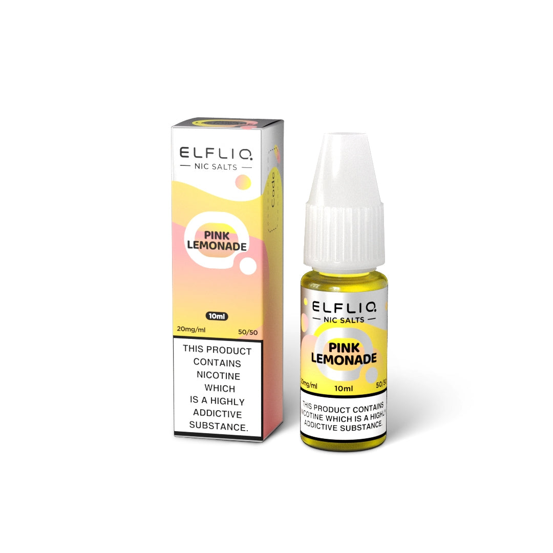 Elfliq PINK LEMONADE 10ml Elfbar Nicotine Salts E-Liquid 5mg / 10mg / 20mg Nic Salt