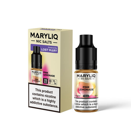 Maryliq PINK LEMONADE 10ml Elfbar Lost Mary Nicotine Salts E-Liquid 10mg / 20mg Nic Salt
