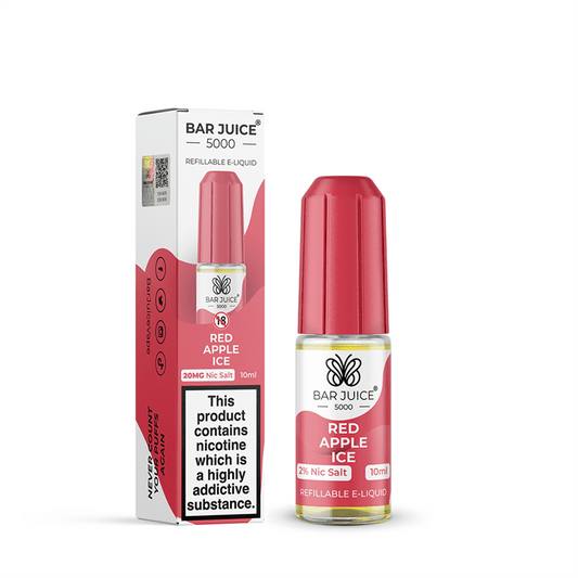 Bar Juice 5000 Nic Salt 10ml Nicotine Salt E-Liquid - RED APPLE ICE