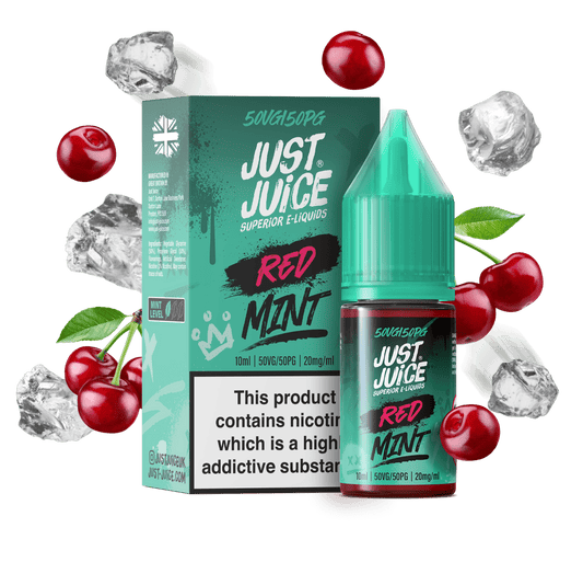 Just Juice Mint Series Nic Salts 10ml 5mg / 10mg / 20mg - RED MINT
