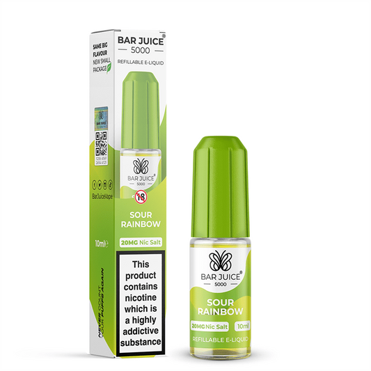 Bar Juice 5000 Nic Salt 10ml Nicotine Salt E-Liquid - SOUR RAINBOW