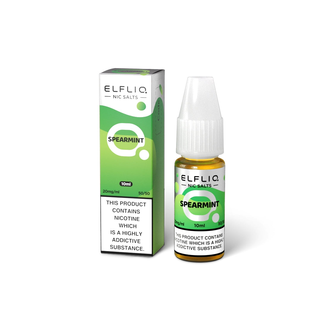 Elfliq SPEARMINT 10ml Elfbar Nicotine Salts E-Liquid 5mg / 10mg / 20mg Nic Salt