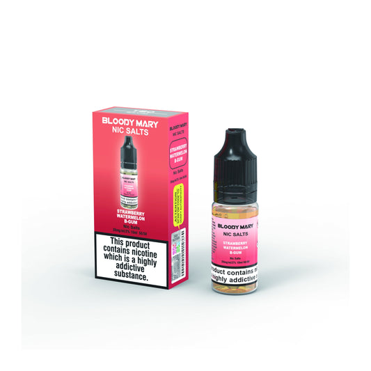 Bloody Mary BM5000 10ml Nic Salt E-liquid 10mg/20mg - STRAWBERRY WATERMELON BUBBLEGUM