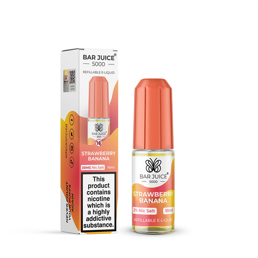Bar Juice 5000 Nic Salt 10ml Nicotine Salt E-Liquid - STRAWBERRY BANANA