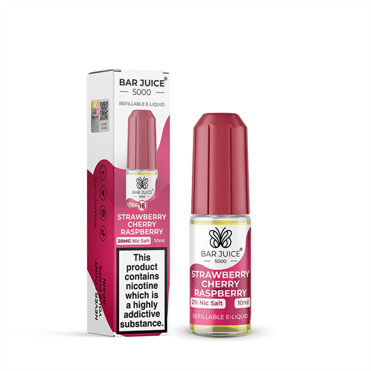 Bar Juice 5000 Nic Salt 10ml Nicotine Salt E-Liquid - STRAWBERRY CHERRY RASPBERRY