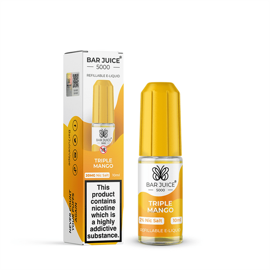 Bar Juice 5000 Nic Salt 10ml Nicotine Salt E-Liquid - TRIPLE MANGO