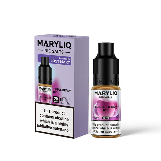 Maryliq TRIPLE BERRY ICE 10ml Elfbar Lost Mary Nicotine Salts E-Liquid 10mg / 20mg Nic Salt