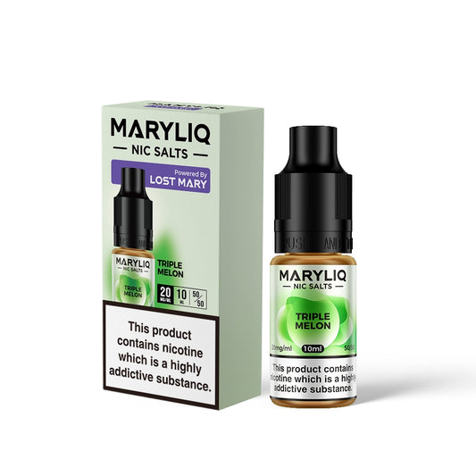 Maryliq TRIPLE MELON 10ml Elfbar Lost Mary Nicotine Salts E-Liquid 10mg / 20mg Nic Salt