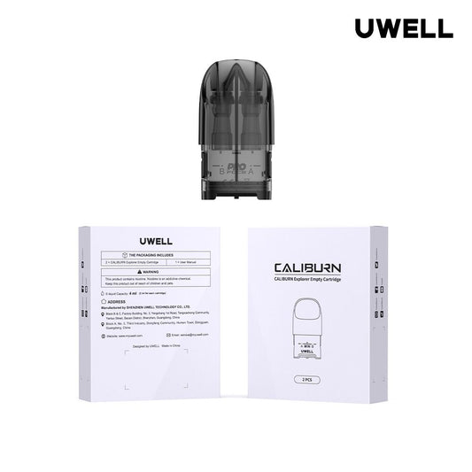 UWELL Caliburn Explorer Replacement Pods EMPTY Cartridges - Pack of 2