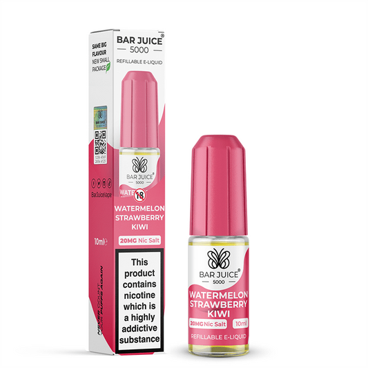 Bar Juice 5000 Nic Salt 10ml Nicotine Salt E-Liquid - WATERMELON STRAWBERRY KIWI