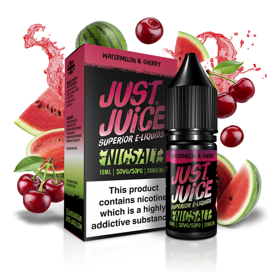 Just Juice Nic Salts 10ml 11mg / 20mg - WATERMELON & CHERRY